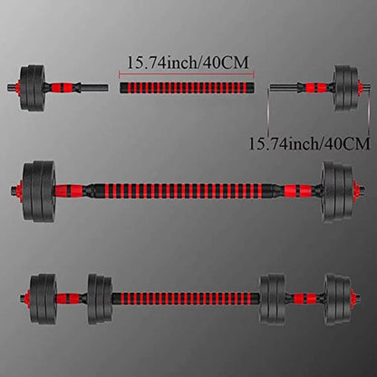 High Quality Adjustable Dumbbell Weight Set with Durable Dumbbell Bars - Perfect for Barbell Lifting in Gym or Home Workouts - I