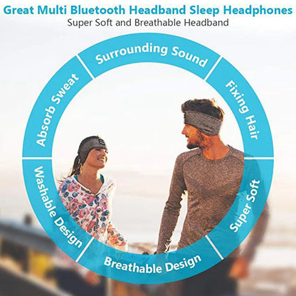 Bluetooth-Compatible Earphones Sports Sleeping Headband