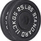 Olympic weightlifting plates, solid iron barbell weights