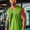 Mens Fitness Tank Top Quick Dry Fabric Sleeveless Top Gym Sports Tank Top Mens Bodybuilding Clothing Mens Singlet Sweatshirt